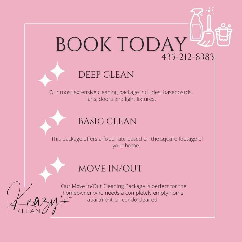 Book Today Krazy Klean St George Utah