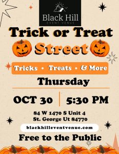 Black Hill Trick or Treat Street halloweed kids st george southern utah