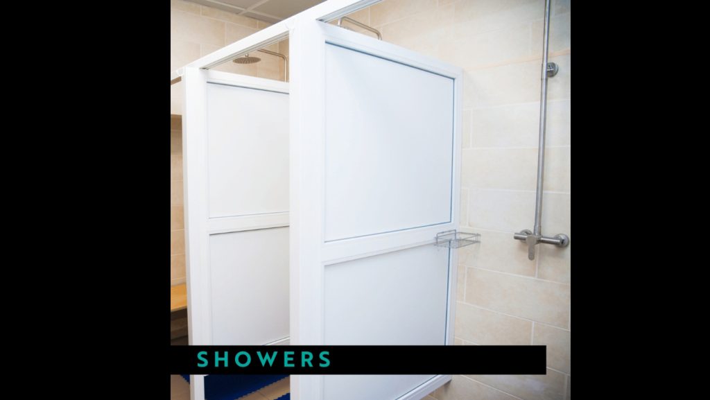 Clean-shower-facilities-at-Zion-Cycles-bike-shop-for-cyclists-in-Springdale-Utah