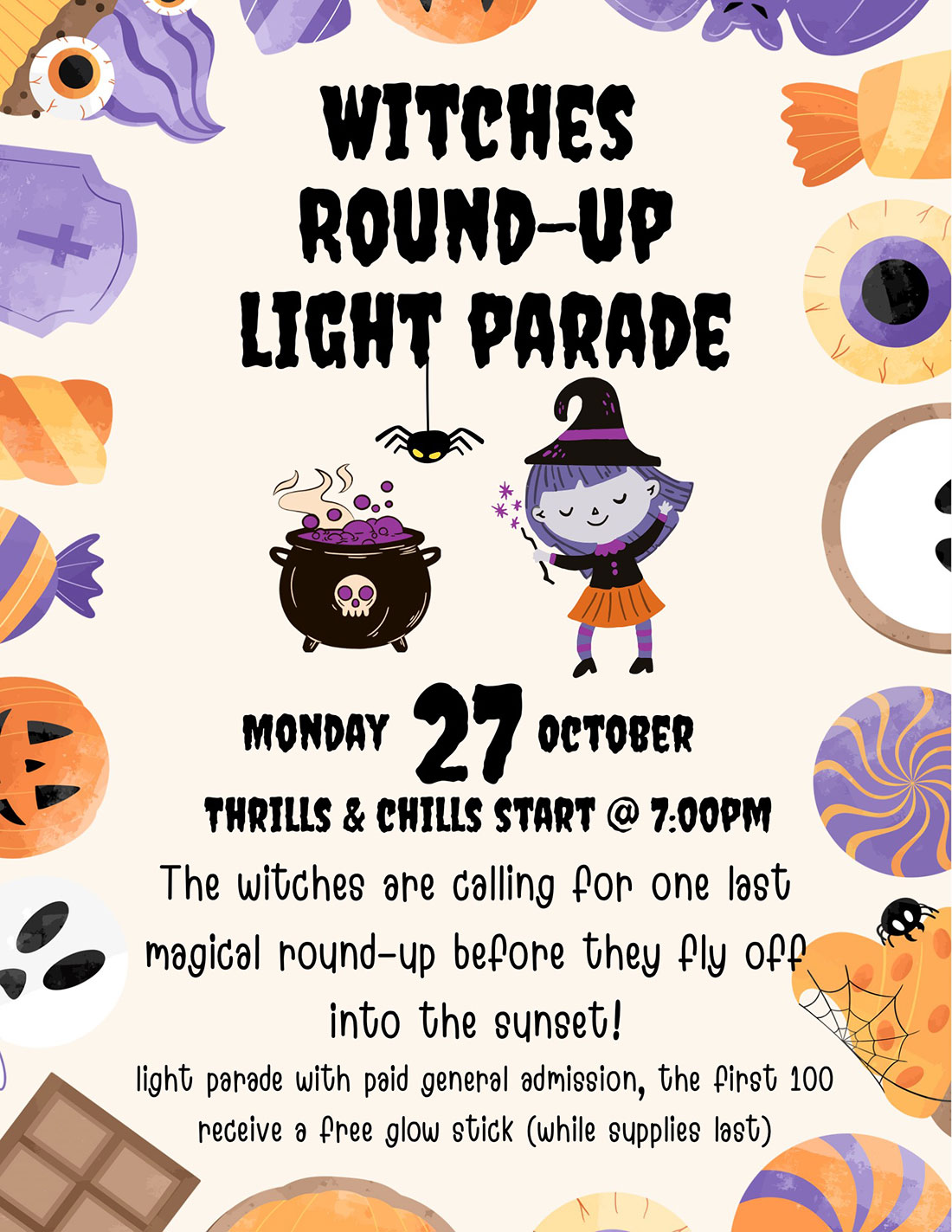 Witches Round-Up Light Parade