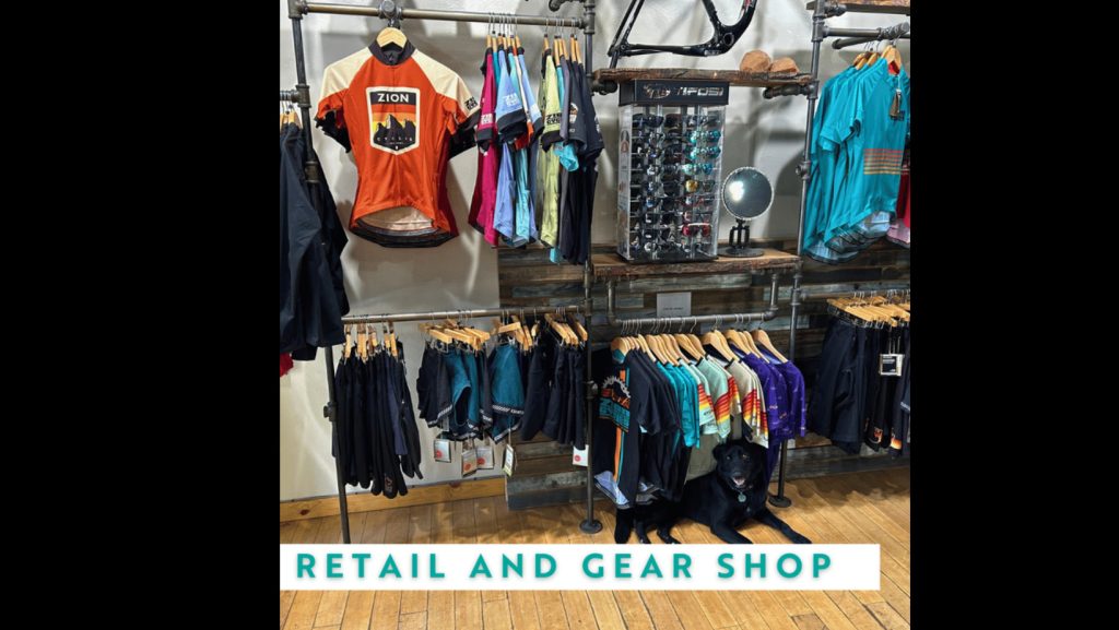 Zion-Cycles-retail-gear-shop-with-cycling-apparel,-accessories,-and-bike-equipment-in-Springdale