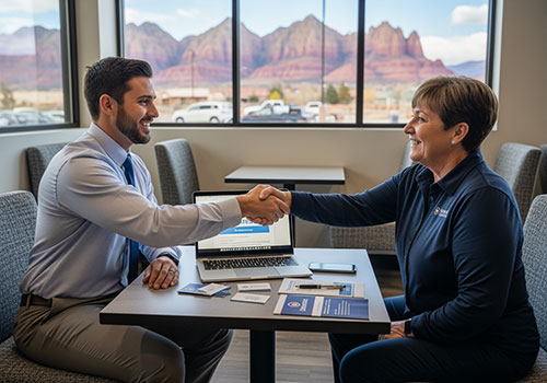 sales-team-member-success-helping-small-business-in-southern-utah