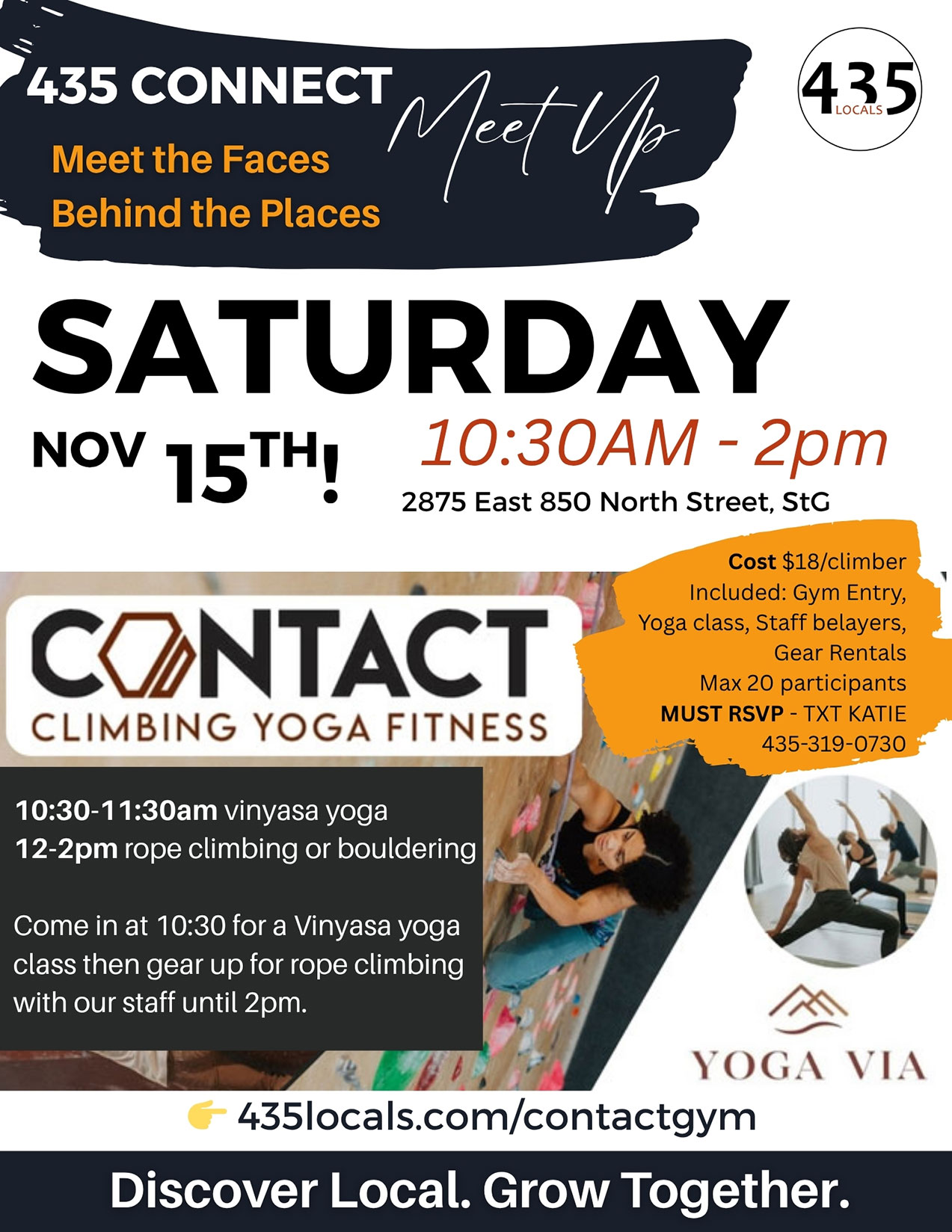 435 Connect Meetup – Contact Climbing Gym