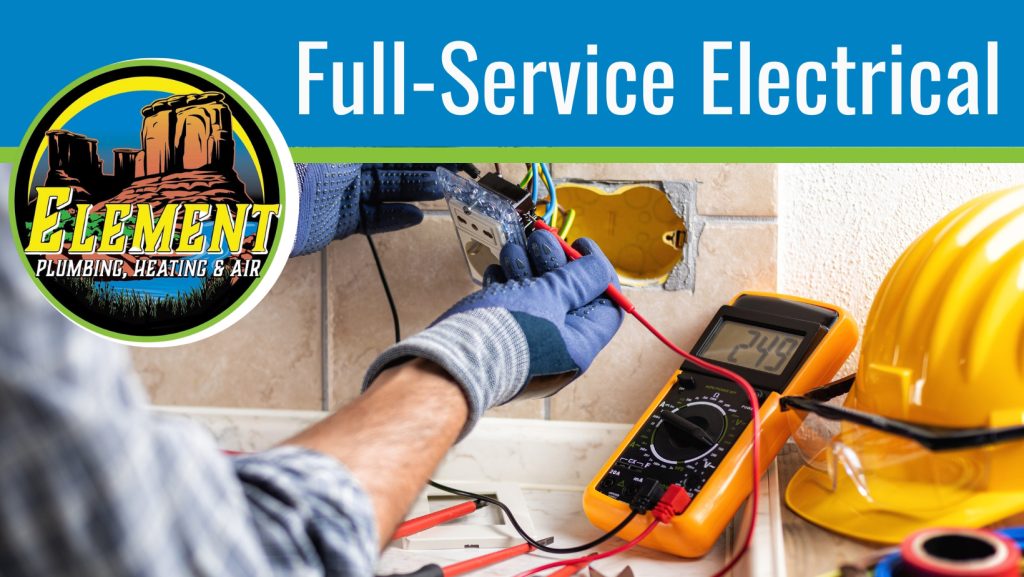 Element-electrician-testing-outlet---Full-service-electrical-repair-St.-George-Utah