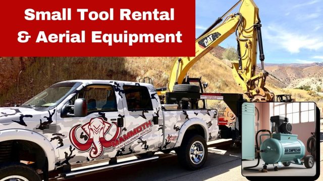 Mammoth-Machinery-Heavy-Equipment-Rentals-and-Service-in-Southern-Utah-Hurricane-St.-George-Cedar-City small tool rental aerial boom lift