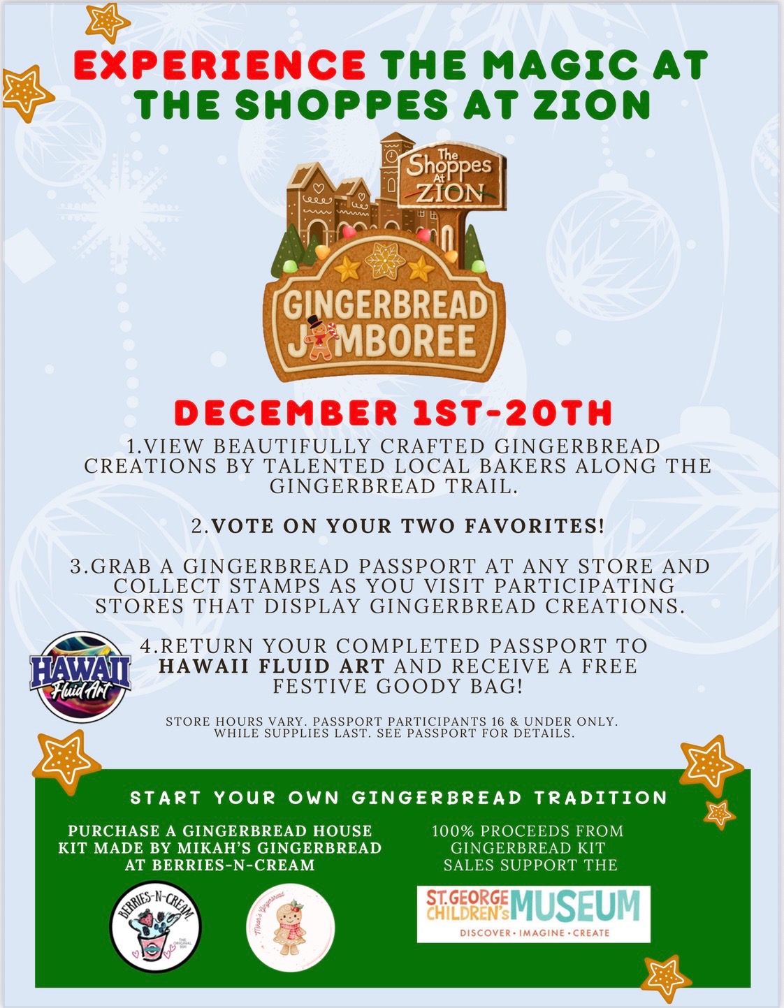 Gingerbread Jamboree at The Shoppes at Zion