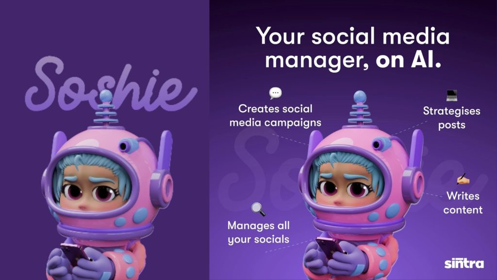 Animated-astronaut-with-a-social-media-icon,-creating-and-scheduling-posts.