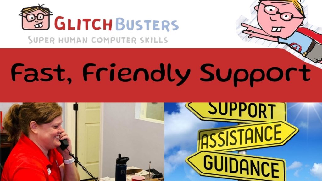 GlitchBusters-team-member-providing-fast,-friendly-IT-support.